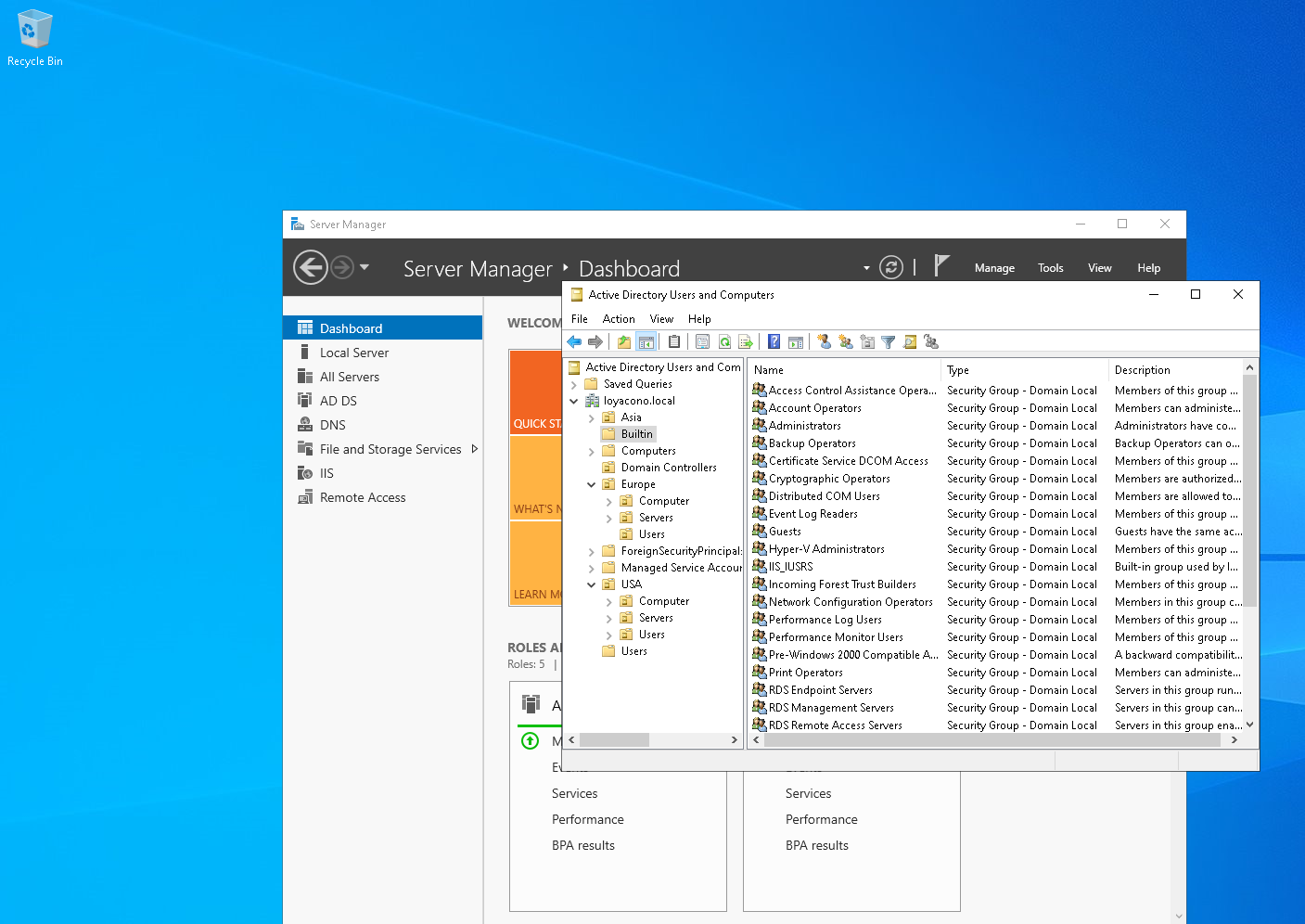 Active Directory Console